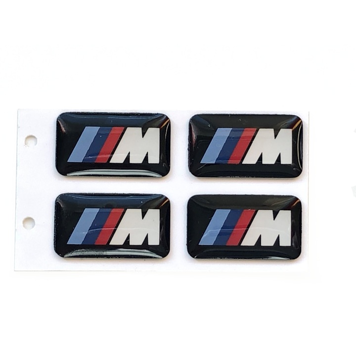 Set 4 Stickere Embleme Logo M Performance Jante Aliaj compatibil BMW