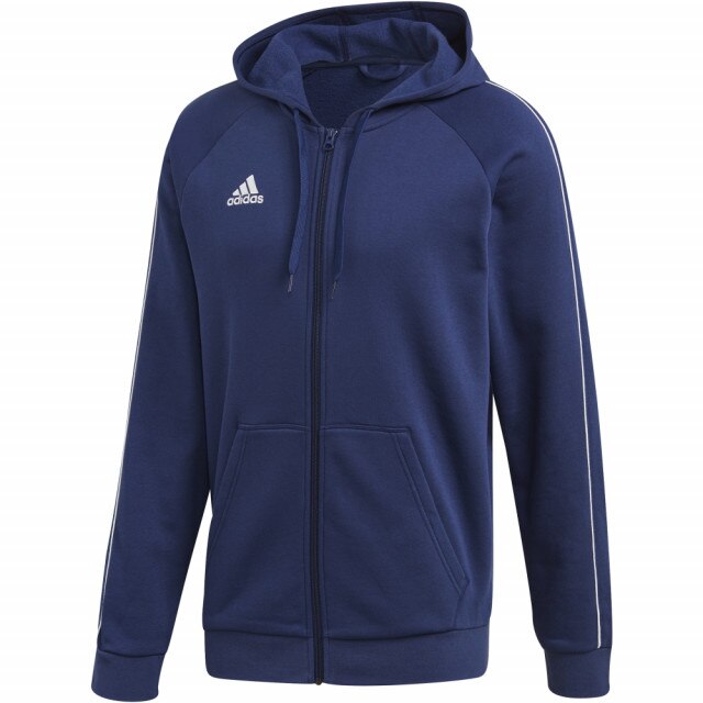 Hanorac Adidas Core 18 Full Zip pentru barbati, Bleumarin