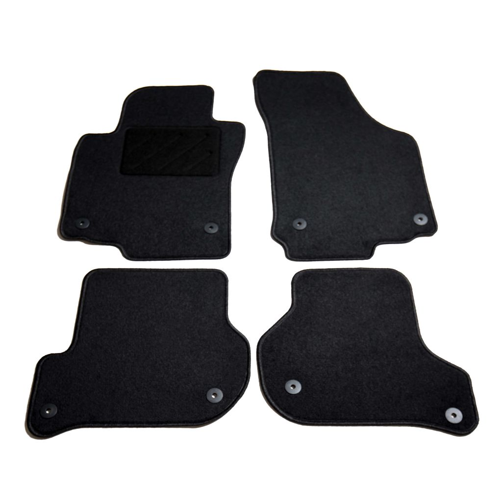 Set de 4 covorase auto pentru Skoda Octavia II, vidaXL, 550 g/m², Tesatura