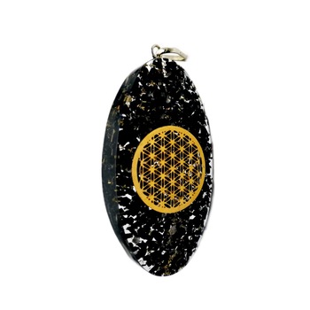 Pandantiv Orgonic, SERENITY ORGONE, protectie wi-fi, radiatii electromagnetice, EMF, Turmalina neagra, simbol, Forma eliptica, negru, 5 cm Pandantiv Orgonic, SERENITY ORGONE, protectie wi-fi, radiatii electromagnetice, EMF, Turmalina neagra, simbol, Forma eliptica, negru, 5 cm