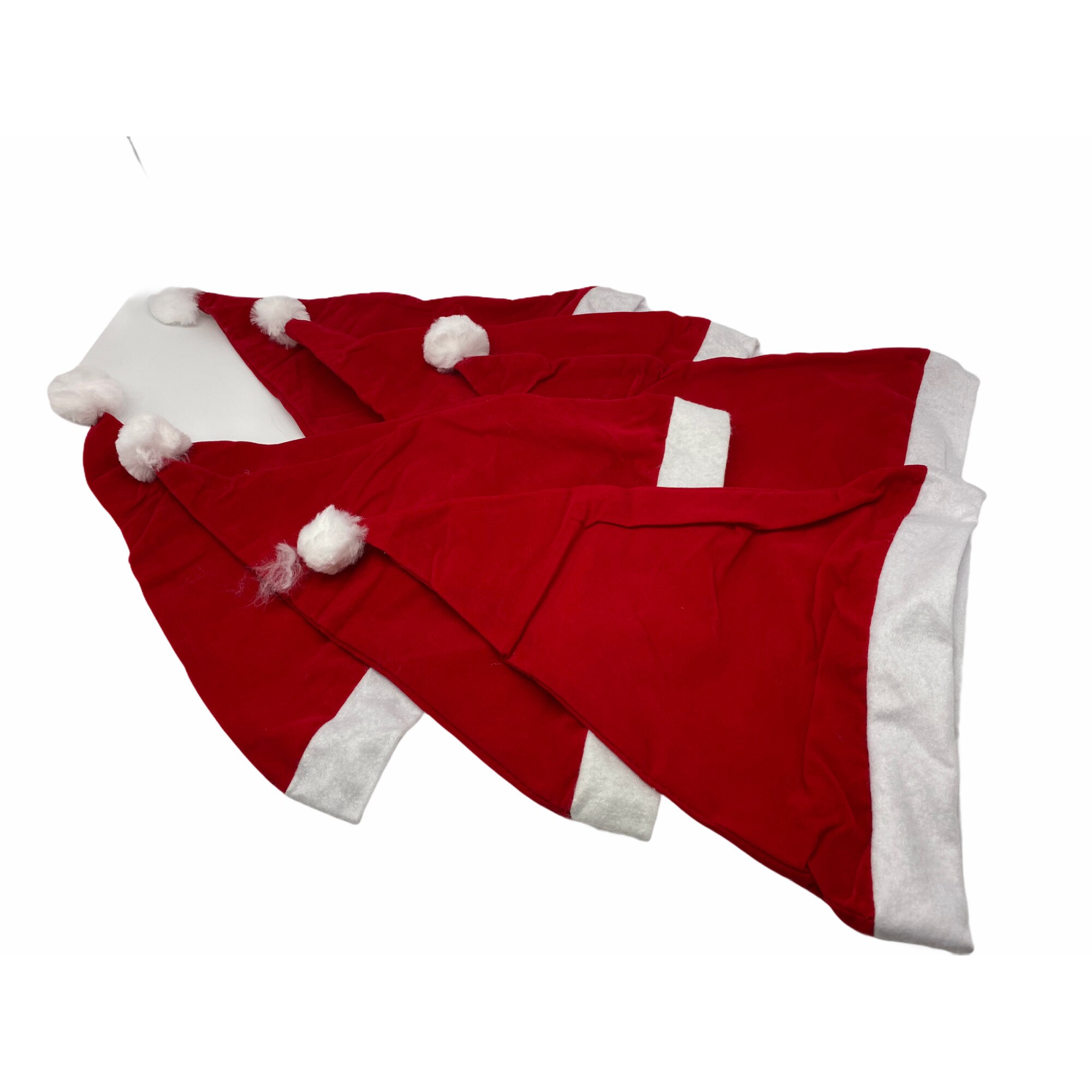 Set 6 caciulite Mos Craciun, Atelier, Rosu