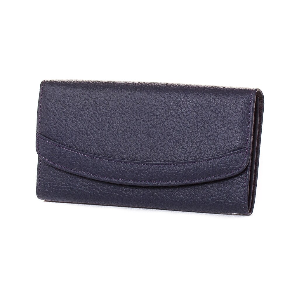 Portofel de dama Stilno, din piele naturala, A1025-24, Albastru inchis