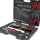 Set scule universale 97 piese, KS Tools, Crom-Vanadiu, Rosu/Negru