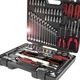 Set scule universale 97 piese, KS Tools, Crom-Vanadiu, Rosu/Negru