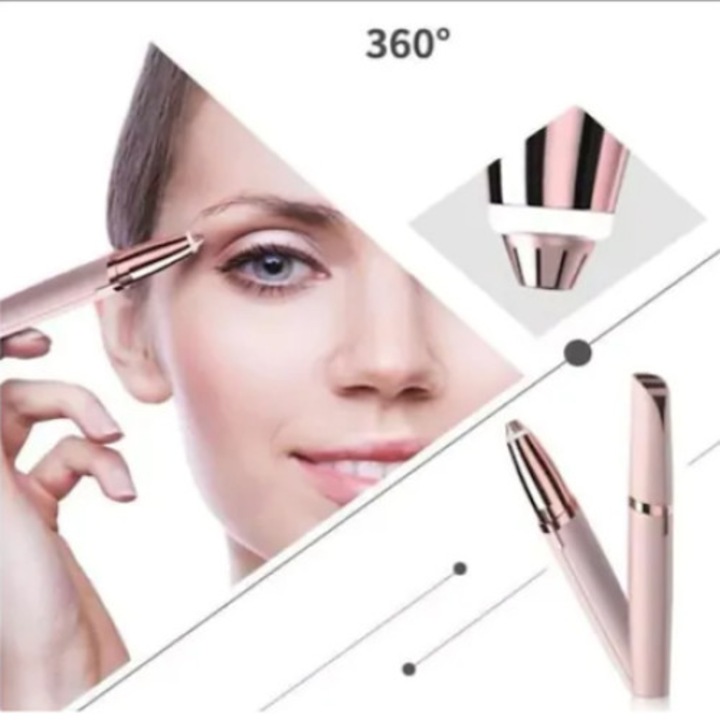 Епилатор InstaStyle, За вежди, LED, Безболезнен, Бял