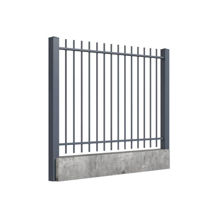 Panou gard mediu, Todome, modern 46, gri antracit, 200 x 150 cm