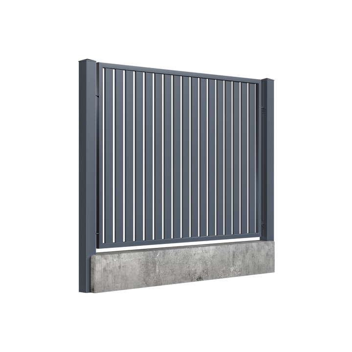 Panou gard mic, Todome, modern 50, gri antracit, 200 x 110 cm