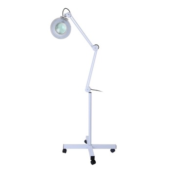 Lampa cosmetica mobila, cu lupa, roti si neon uv, 5 dioptrii, putere 15 W, O-LC-01 Lampa cosmetica mobila, cu lupa, roti si neon uv, 5 dioptrii, putere 15 W, O-LC-01