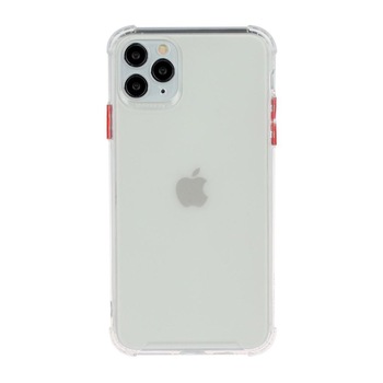Husa silicon Apple iPhone 12 Mini model Defender Drop Proof cu Protectie Camera , Antisoc, TPU Viceversa Transparent