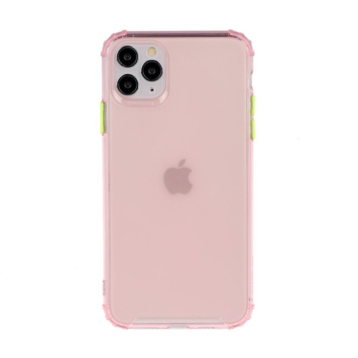 Szilikon tok kompatibilis az Apple iPhone 12 Mini modell Defender Drop Proof kameravédelemmel, ütésálló, TPU Viceversa Rose