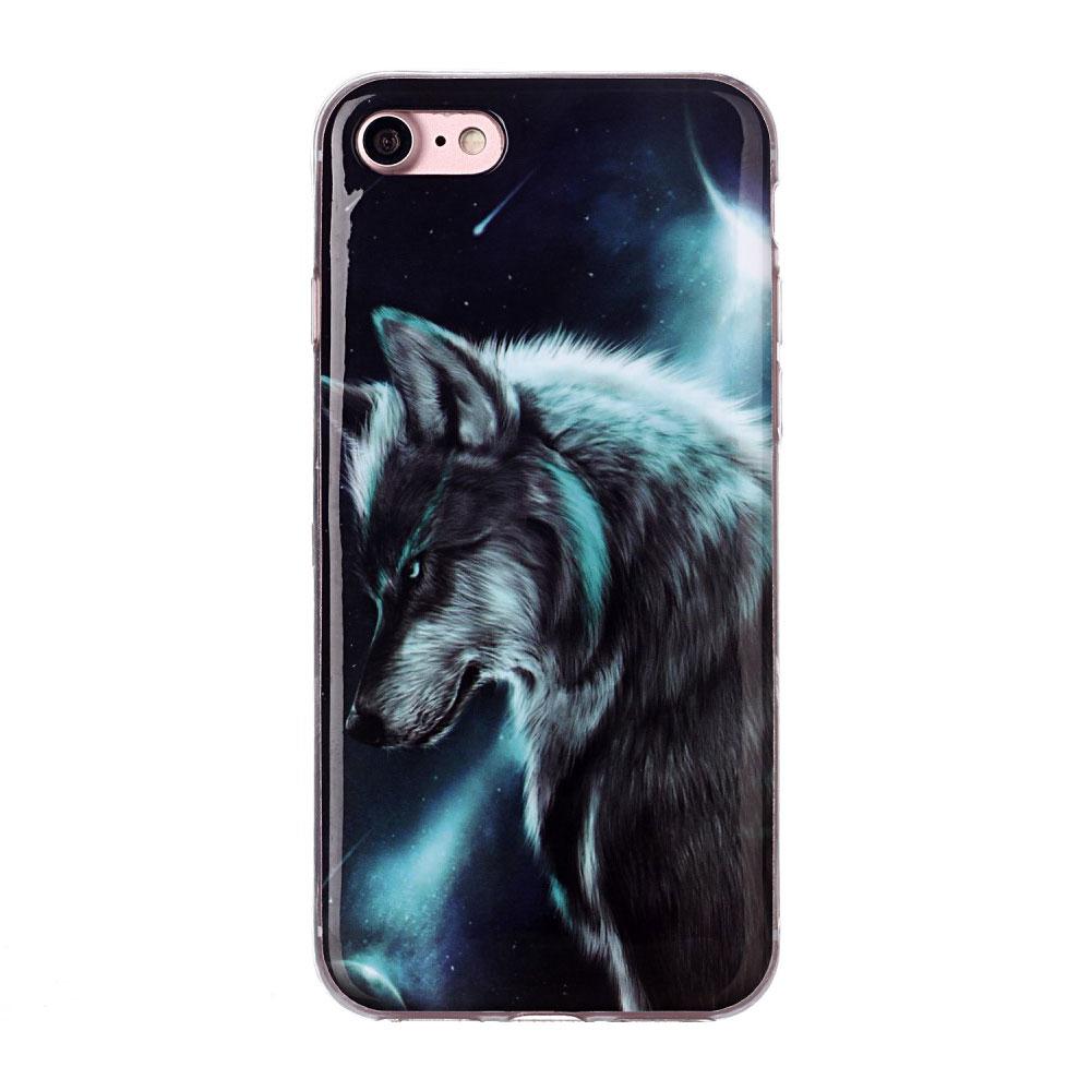 Husa Apple iPhone SE 2 model Mystic Wolf, Silicon, Antisoc, Viceversa Multicolor