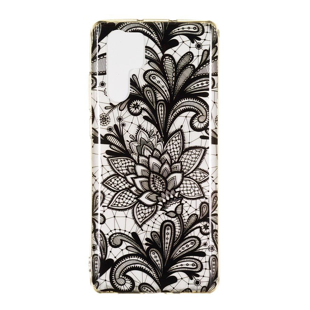 Husa Huawei P30 Pro model Lotus, Silicon, Antisoc, Viceversa Transparent/Negru