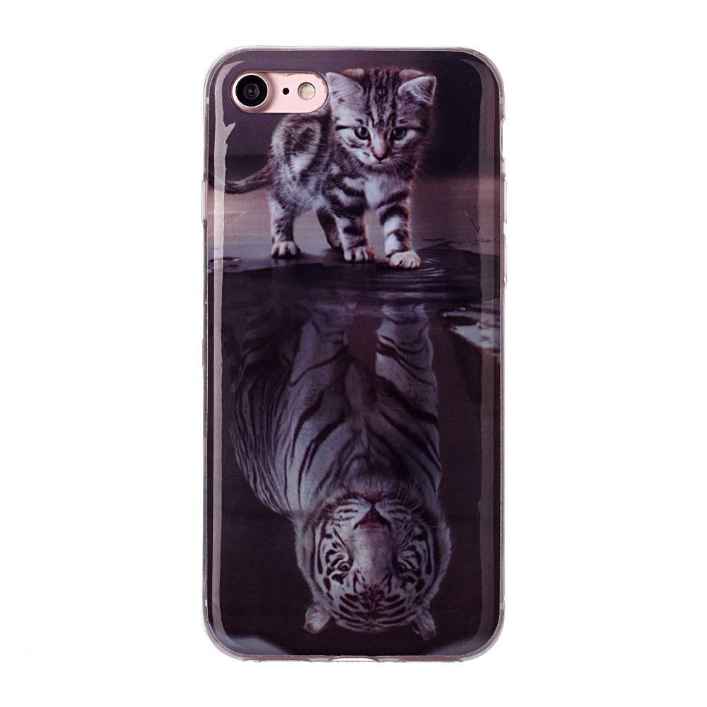 Husa Apple iPhone SE 2 model Tiger Soul, Silicon, Antisoc, Viceversa Multicolor