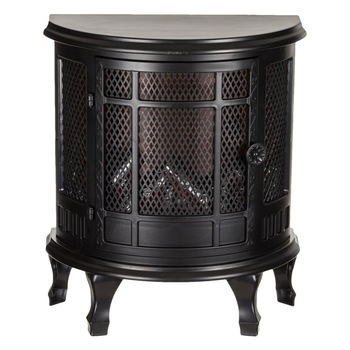 Semineu Decorativ, New Line, model Realist cu Lumini Ambientale, 28x15x35 cm, Negru Semineu Decorativ, New Line, model Realist cu Lumini Ambientale, 28x15x35 cm, Negru