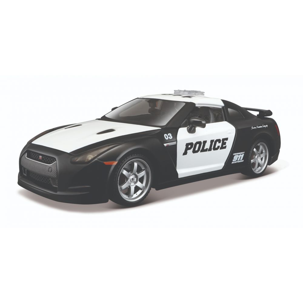 Macheta Nissan GT-R Police 1/24 - Maisto