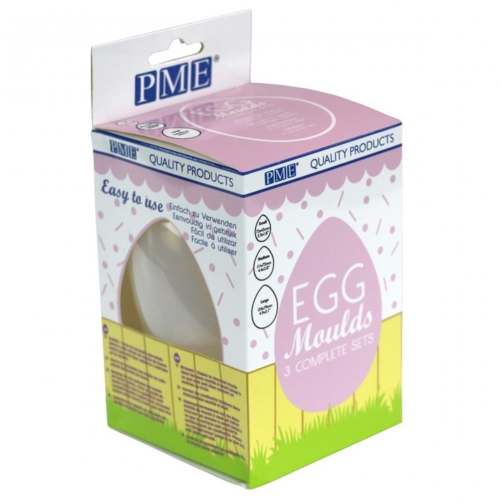 Set 3 matrita ciocolata, forme oua PME