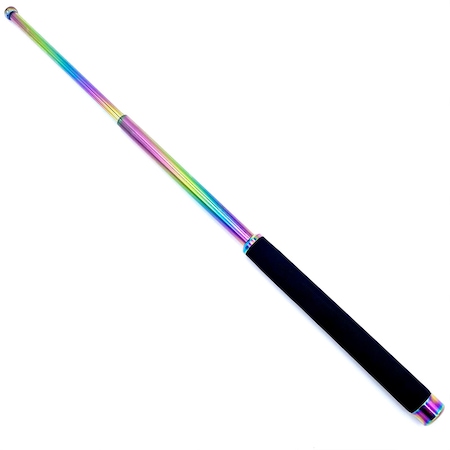 Baston telescopic profesional, 3 segmente, 65 cm, husa cu prindere la curea, fade
