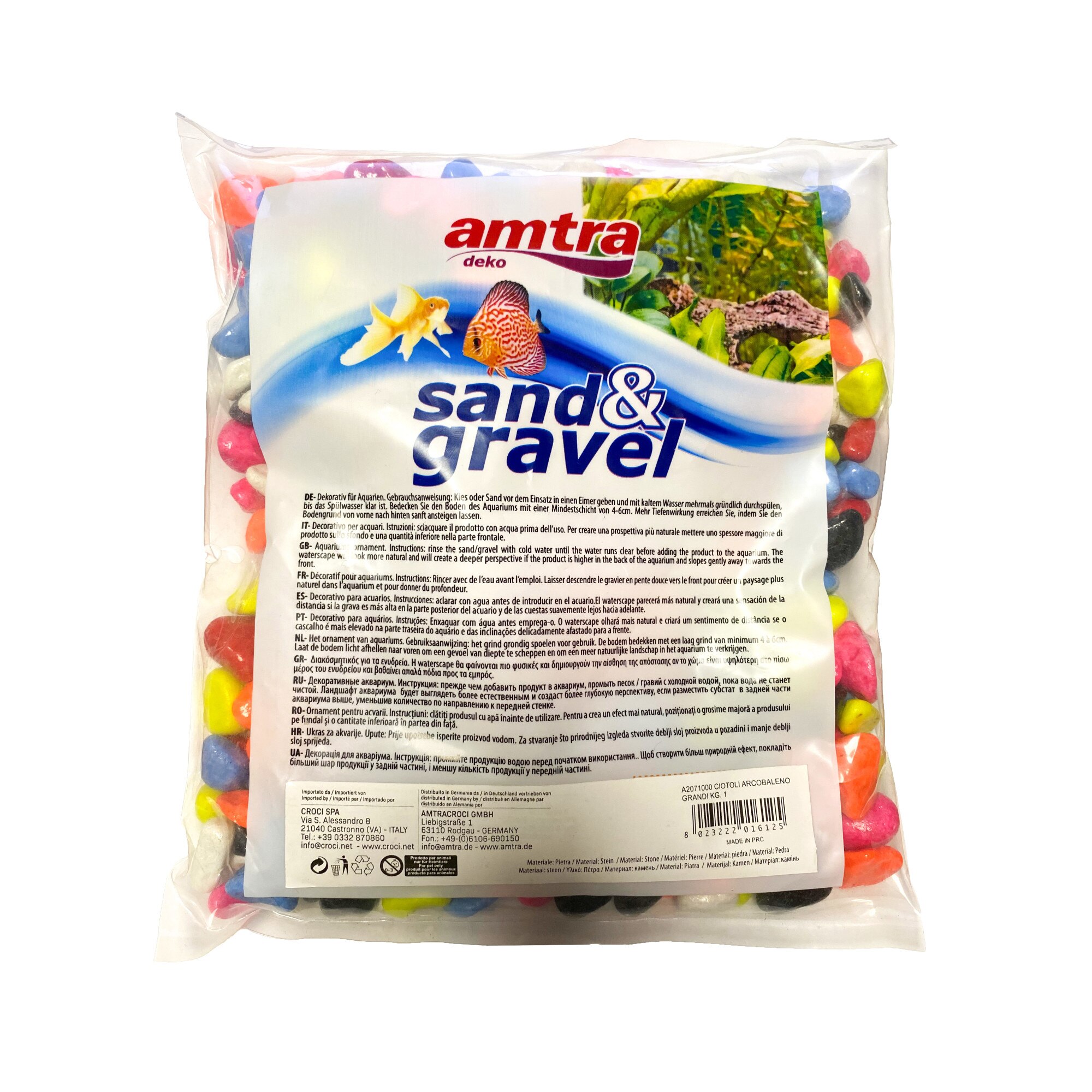 Pietris colorat mix 1 kg granulatie 10 mm