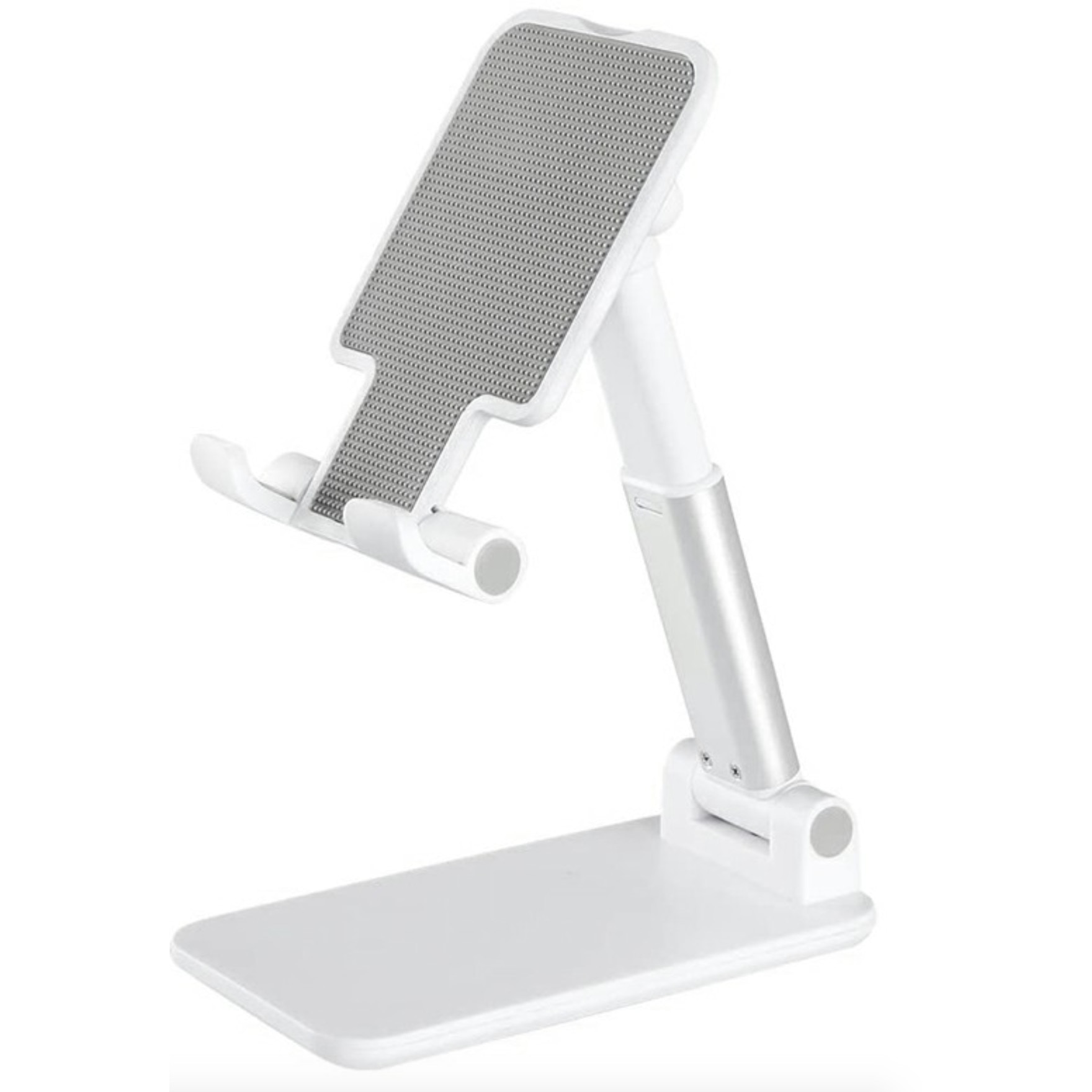 Suport pliabil pentru telefon sau tableta, universal, brat extensibil, dock incarcare, Alb BBL1842