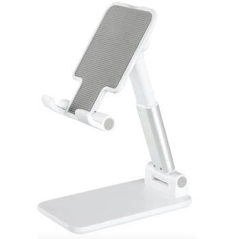 Suport pliabil pentru telefon sau tableta, universal, brat extensibil, dock incarcare, Alb BBL1842 Suport pliabil pentru telefon sau tableta, universal, brat extensibil, dock incarcare, Alb BBL1842
