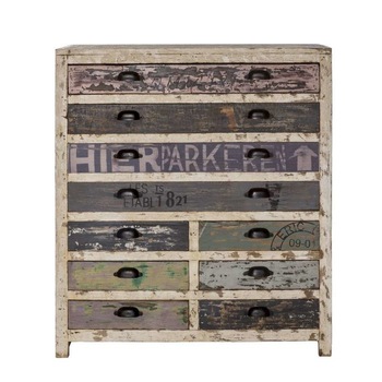 Comoda cu 10 sertare Librarium, 105x40x90 cm, lemn, multicolor, Retro Boutique, Multicolor, 40x90x105 cm Comoda cu 10 sertare Librarium, 105x40x90 cm, lemn, multicolor, Retro Boutique, Multicolor, 40x90x105 cm