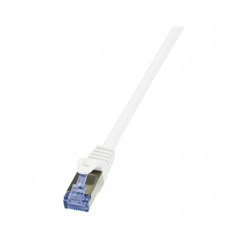 Cablu Patchcord Logilink CQ4061S, S/FTP, Cat6a, 3m, alb