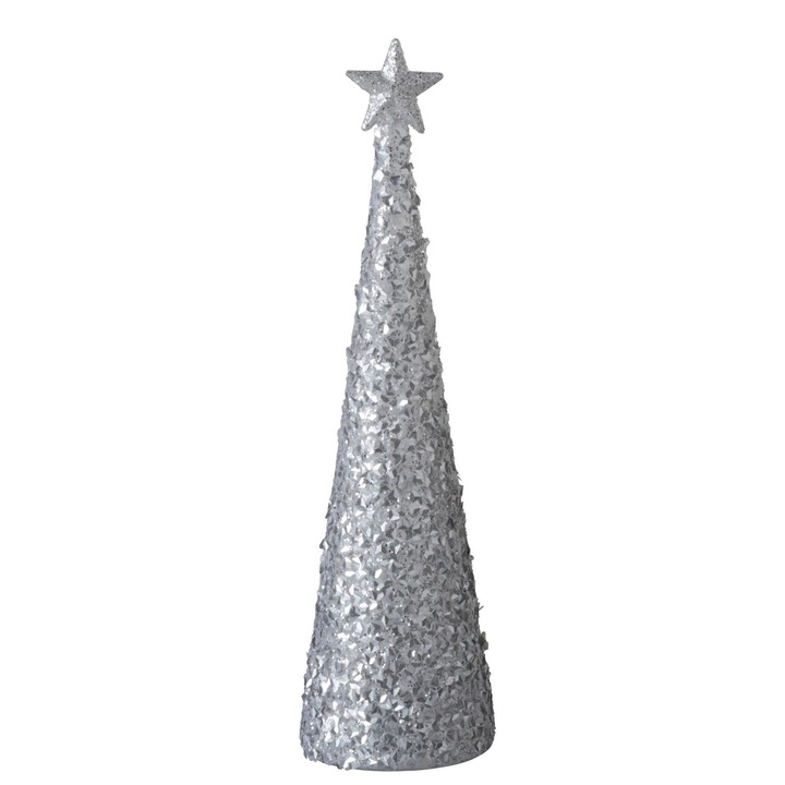 Decoratiune de Craciun "Cone+Star+Led"" 9.5x9.5x34.5