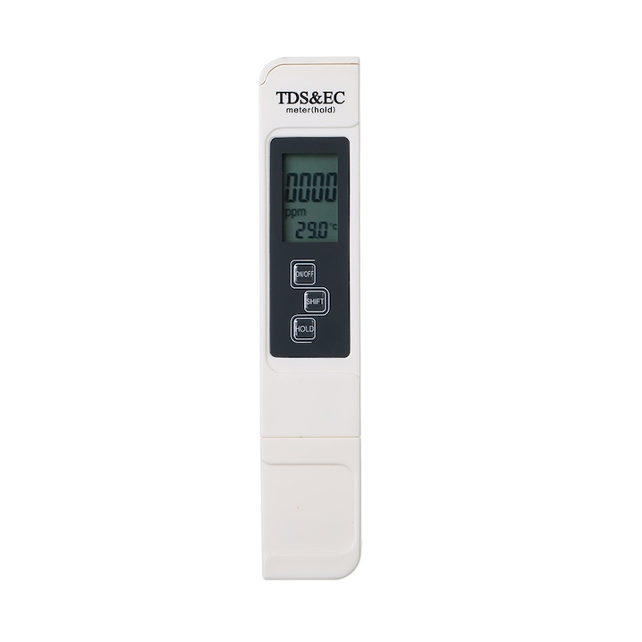 TDS001 цифров тестер за TDS/EC/температура 3 в 1 за питейна вода, басейн и аквариум