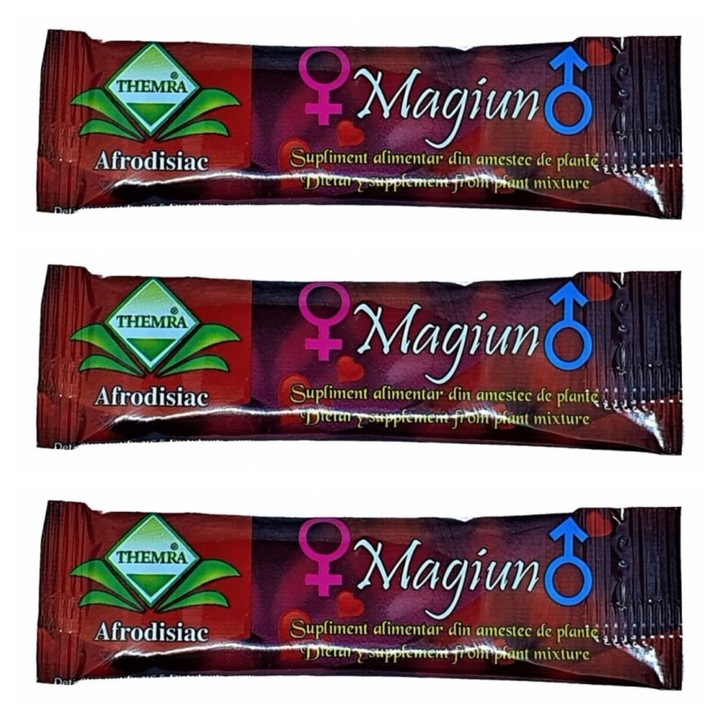 Themra Magiun afrodiziákum, szexuális táplálékkiegészítő, 3x12 g