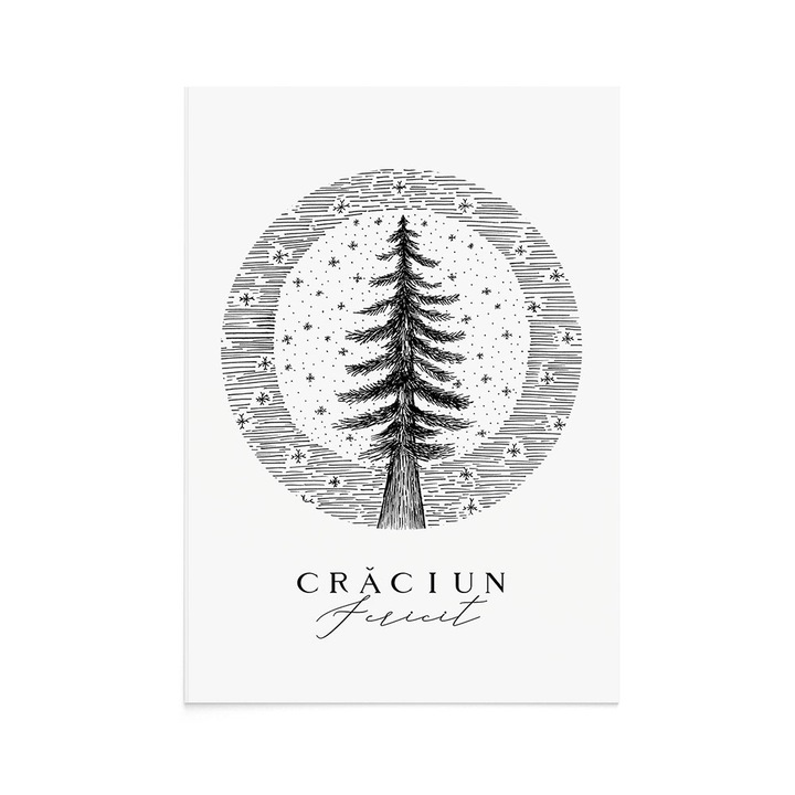 Felicitare Craciun Winter Moon, Zizula Cards, 105 x 150 mm