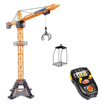 Jucarie macara electrica Sta,se roteste 360,cu cablu si telecomanda Jucarie macara electrica Sta,se roteste 360,cu cablu si telecomanda