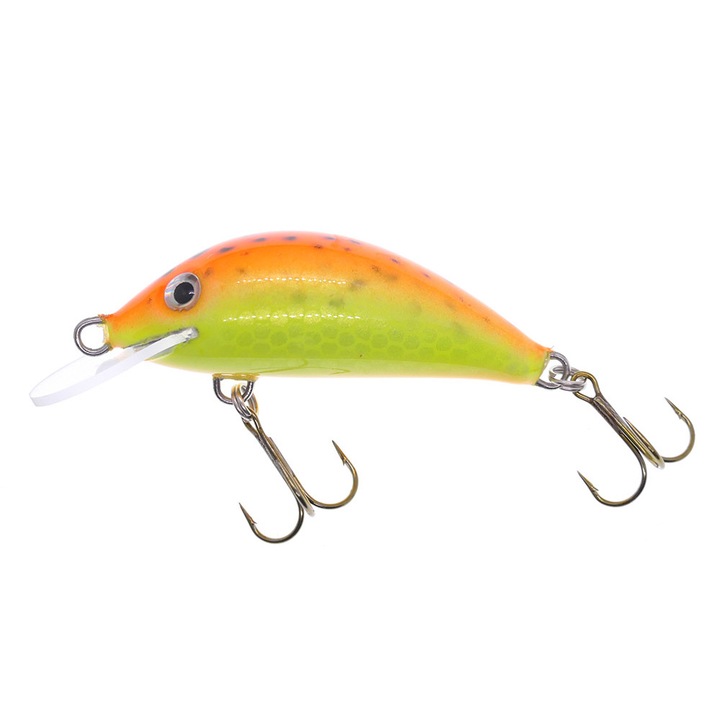 Vobler Gloog Hektor 40NF, 4cm, 3.5gr, Floating, culoarea SOF (Sea Orange Fluo) pentru clean, pastrav si biban