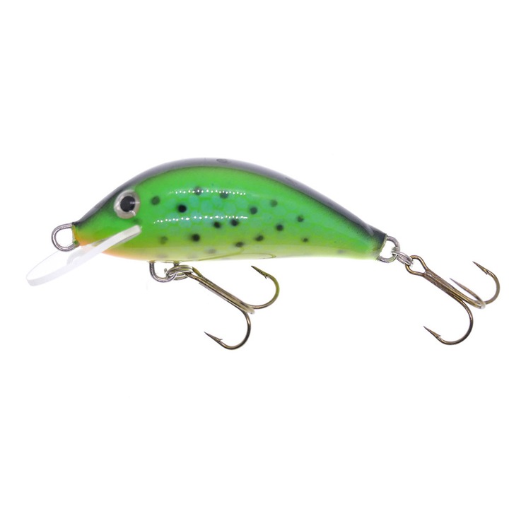 Vobler Gloog Hektor 40NF, 4cm, 3.5gr, Floating, culoarea STG (Sea Trout Green) pentru clean, pastrav sau biban