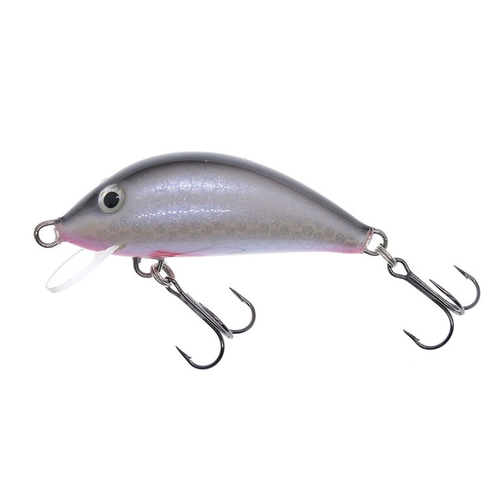 Vobler pentru clean, pastrav, biban, Gloog Hektor 40SRF, 4cm, 3.5gr, Floating, culoarea NP (Natural Pearl)