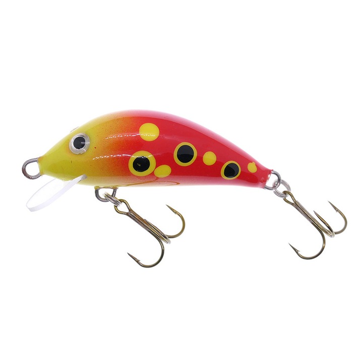 Vobler pentru clean, pastrav, biban, Gloog Hektor 40SRF, 4cm, 3.5gr, Floating, culoarea L (Ladybug)