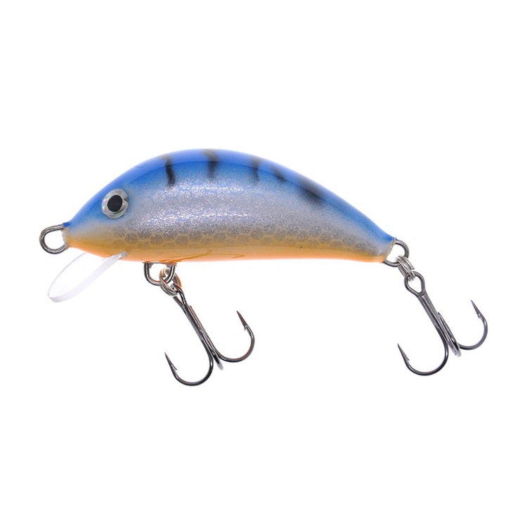 Vobler pentru clean, pastrav, biban, Gloog Hektor 40SRF, 4cm, 3.5gr, Floating, culoarea TB (Tiger Blue)