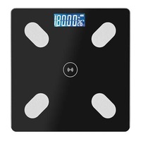 cantar de persoane inteligent pentru baie din sticla cu bluetooth memorie pentru 8 persoane 180 kgnegru imagen 56_0_
0