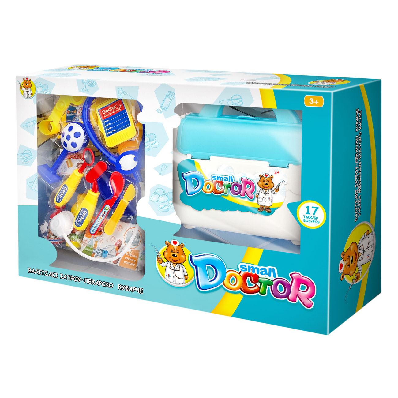 Set de joaca,trusa de doctor Sta,de jucarie cu ustensile medicinale si valiza