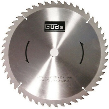 Disc pentru fierastrau circular, taiere lemn Guede GUDE55023, Ø250x20 mm, 50 dinti Disc pentru fierastrau circular, taiere lemn Guede GUDE55023, Ø250x20 mm, 50 dinti