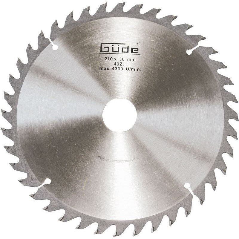 Disc pentru fierastrau circular, taiere lemn Guede GUDE55075, Ø210x30 mm, 40 dinti