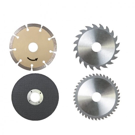 Set discuri pentru fierastrau circular PL305 Scheppach SCH3901804716, Ø115x22.2 mm, 4 piese