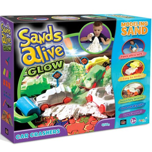 Set nisip Sands Alive -Masinute fluorescente