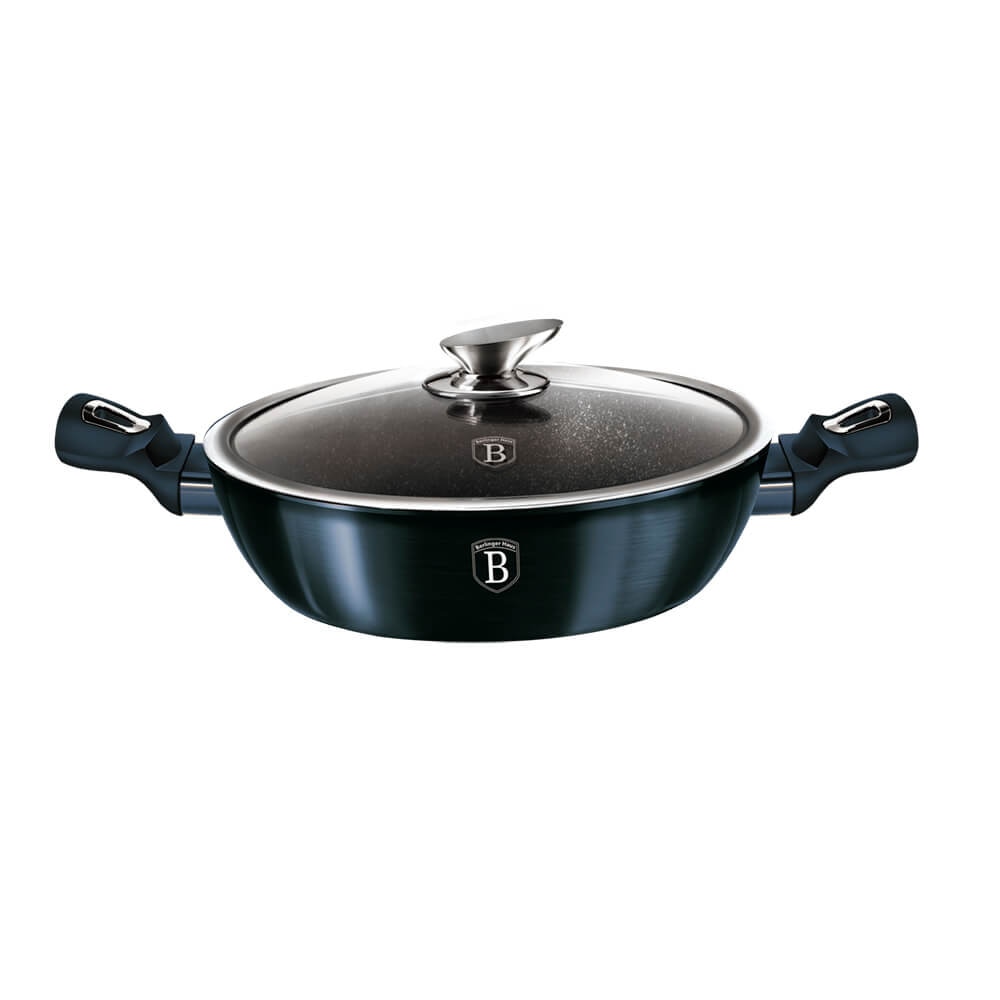 Cratita cu capac 24 cm Aquamarine Metallic Line Collection Berlinger Haus BH 6165