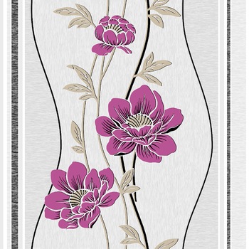 Tapet semilavabil Fox Wallcovering, Maria 3275, model cu flori, gri-mov, hartie simplex, rola 0.53 m x 10.05 ml Tapet semilavabil Fox Wallcovering, Maria 3275, model cu flori, gri-mov, hartie simplex, rola 0.53 m x 10.05 ml