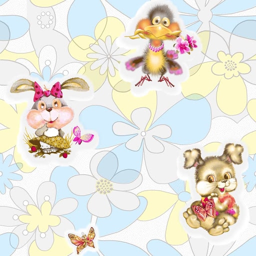 Tapet semilavabil Fox Wallcovering, Baby 7866, pentru camera copii, multicolor, hartie simplex, rola 0.53 m x 10.05 ml