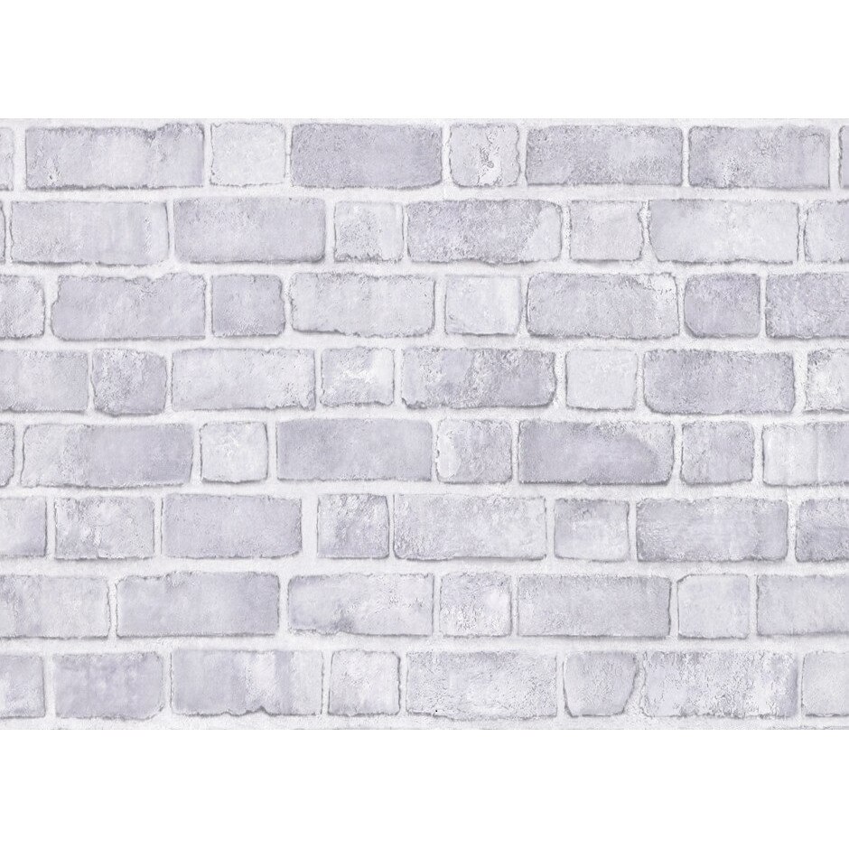 Tapet semilavabil Slavyanski Oboi, Caramida 5224-10, rezistent la umezeala, imitatie piatra, gri, hartie simplex, rola 0.53 m x 10.05 m