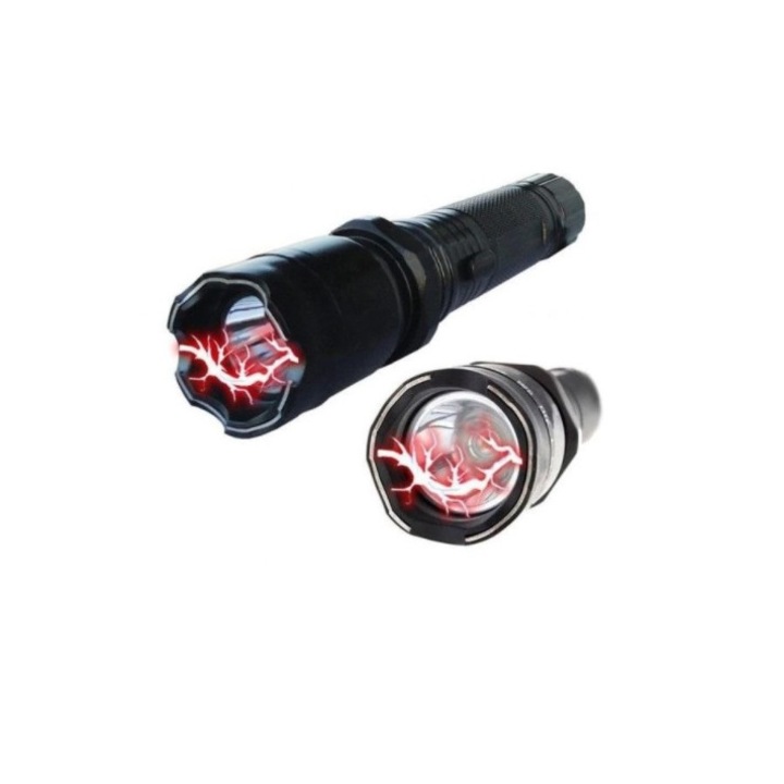 Lanterna cu Electrosoc Flashlight cu Led din Aluminiu Reincarcabila