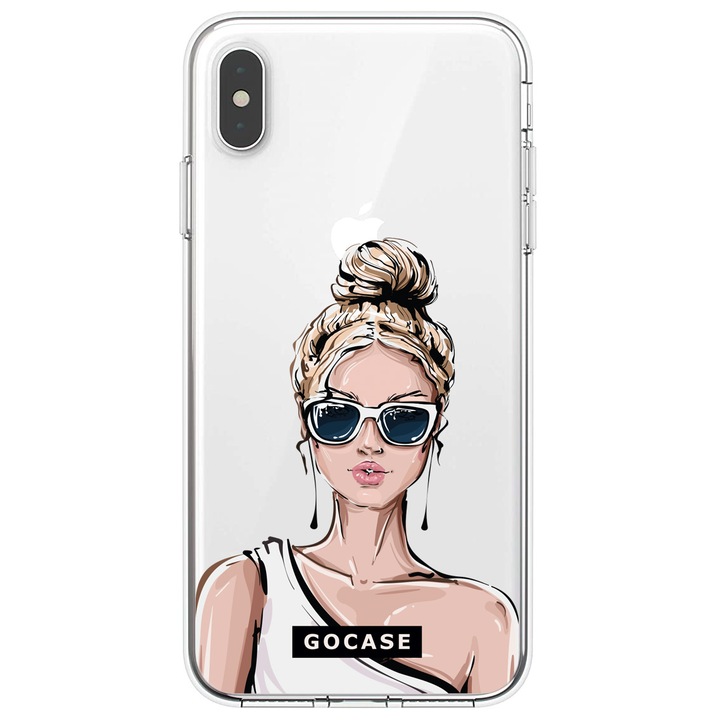 Калъф GOCASE Fashion Girl, За Huawei Mate 20 Lite, Многоцветен/Прозрачен