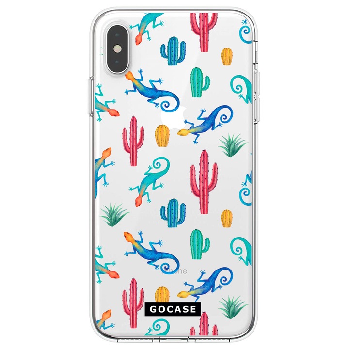 Калъф GOCASE Raptile, За Xiaomi Redmi 8A, Многоцветен/Прозрачен