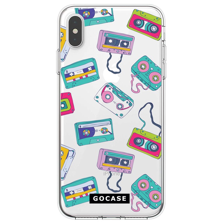 Калъф GOCASE Retro Cassette, За Huawei Mate 20 Lite, Многоцветен/Прозрачен